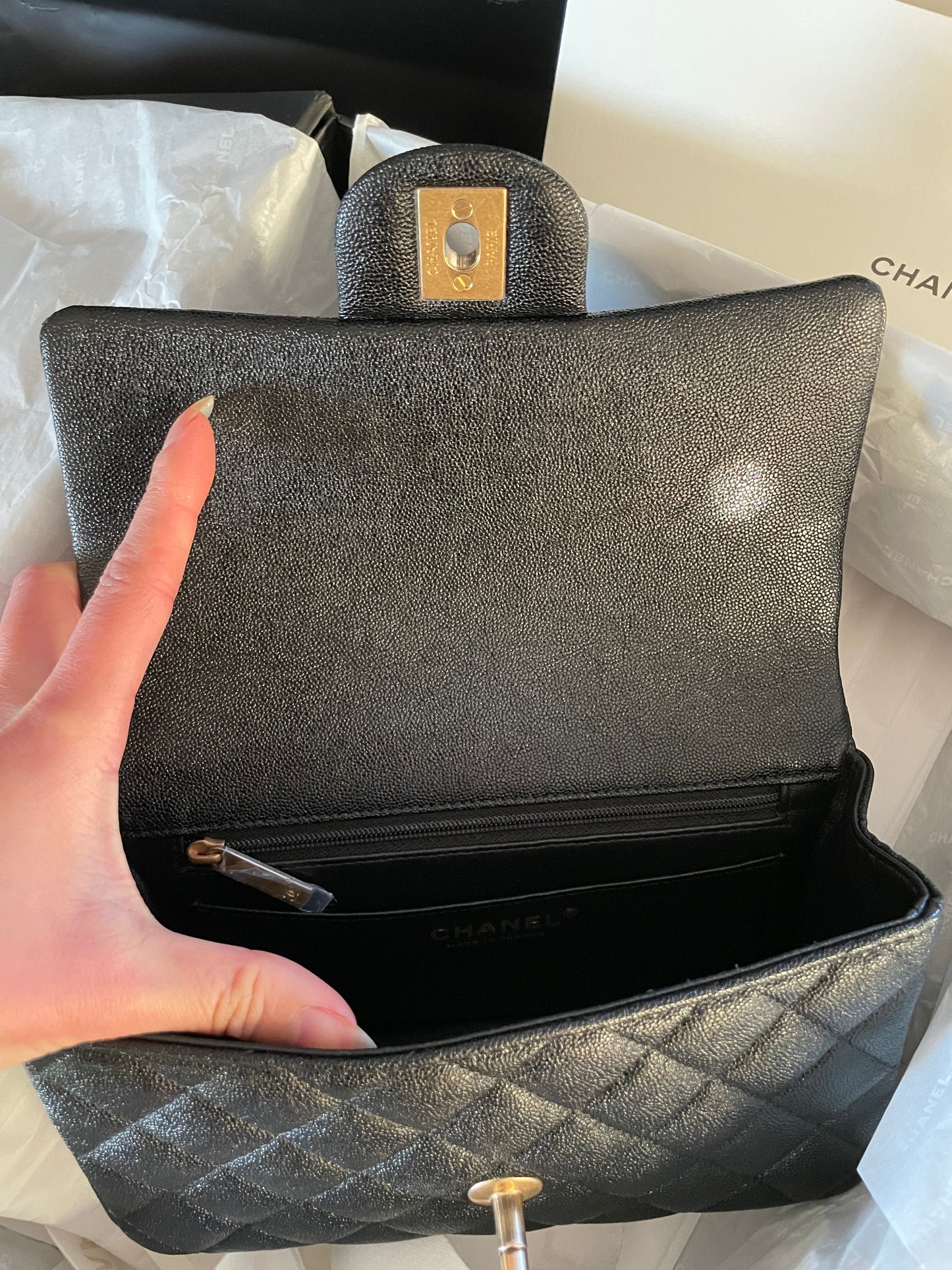 Chanel classic top handle