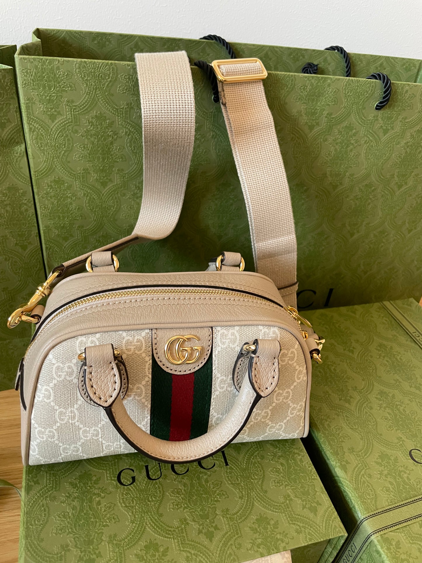 New Gucci Ophidia GG Mini Top Handle