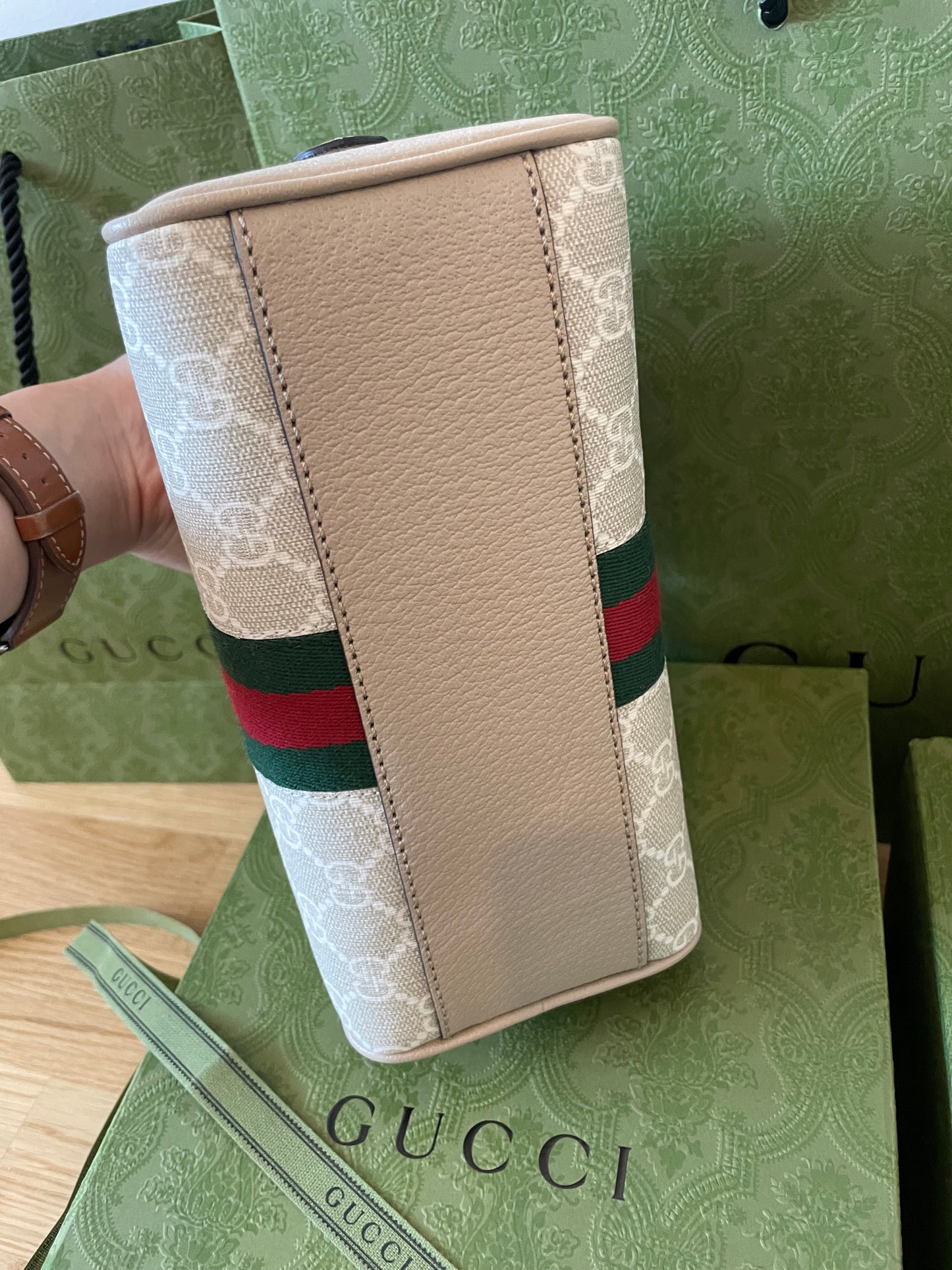 New Gucci Ophidia GG Mini Top Handle