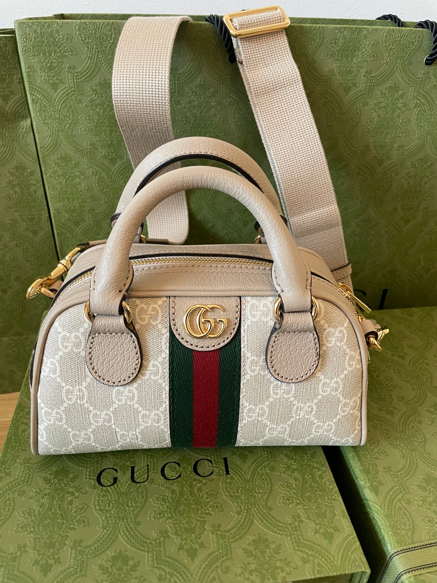 New Gucci Ophidia GG Mini Top Handle