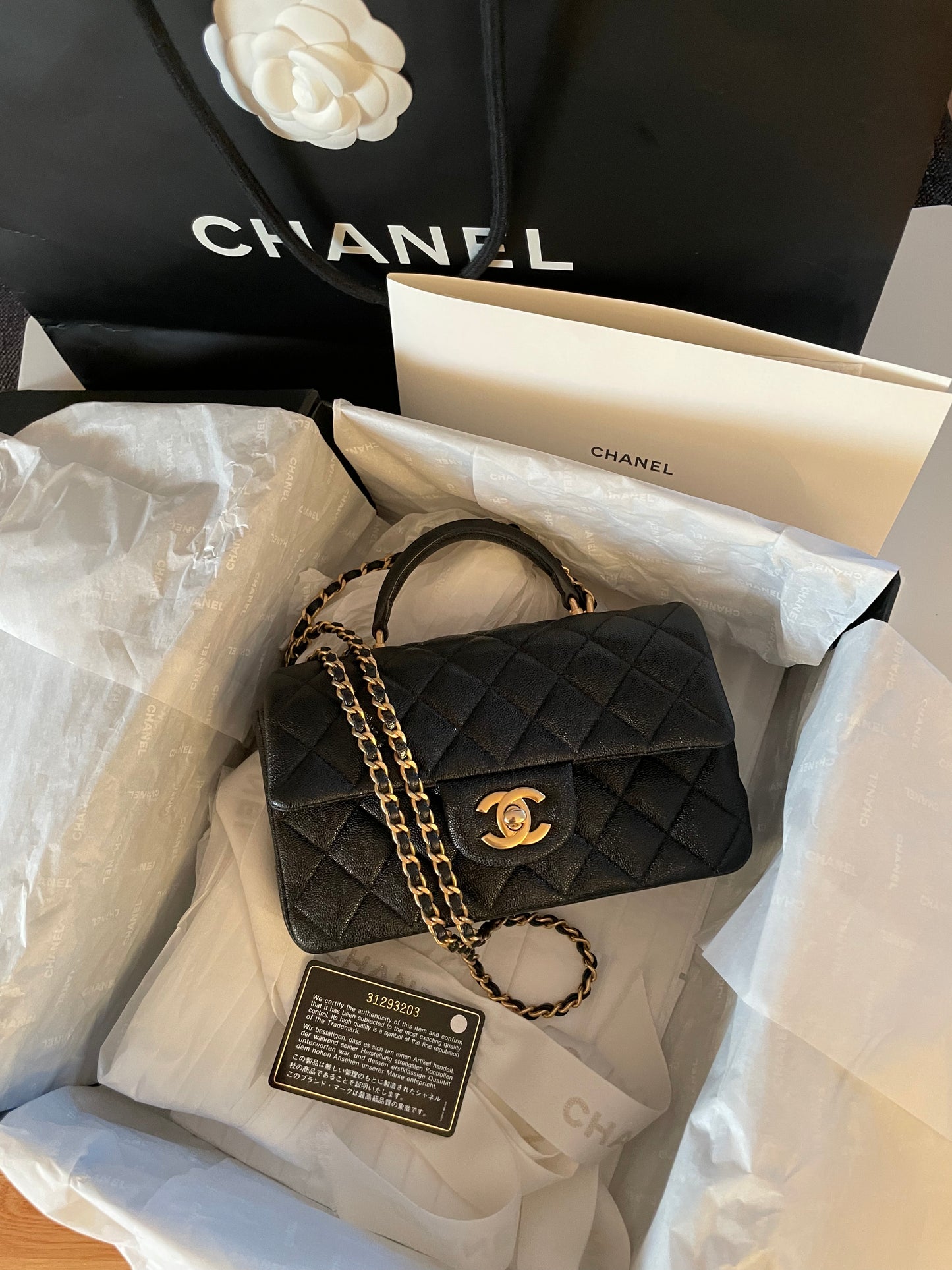 Chanel classic top handle