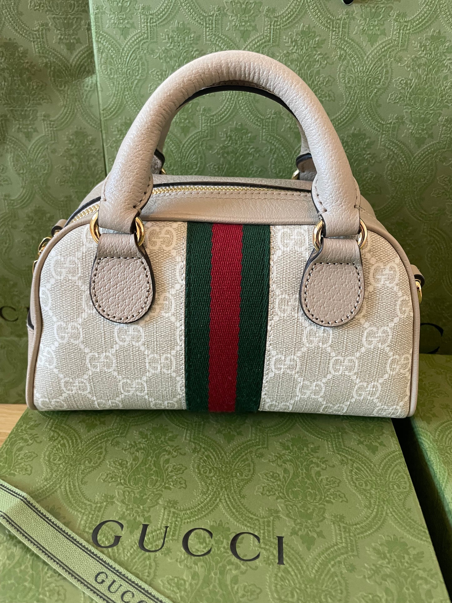 New Gucci Ophidia GG Mini Top Handle