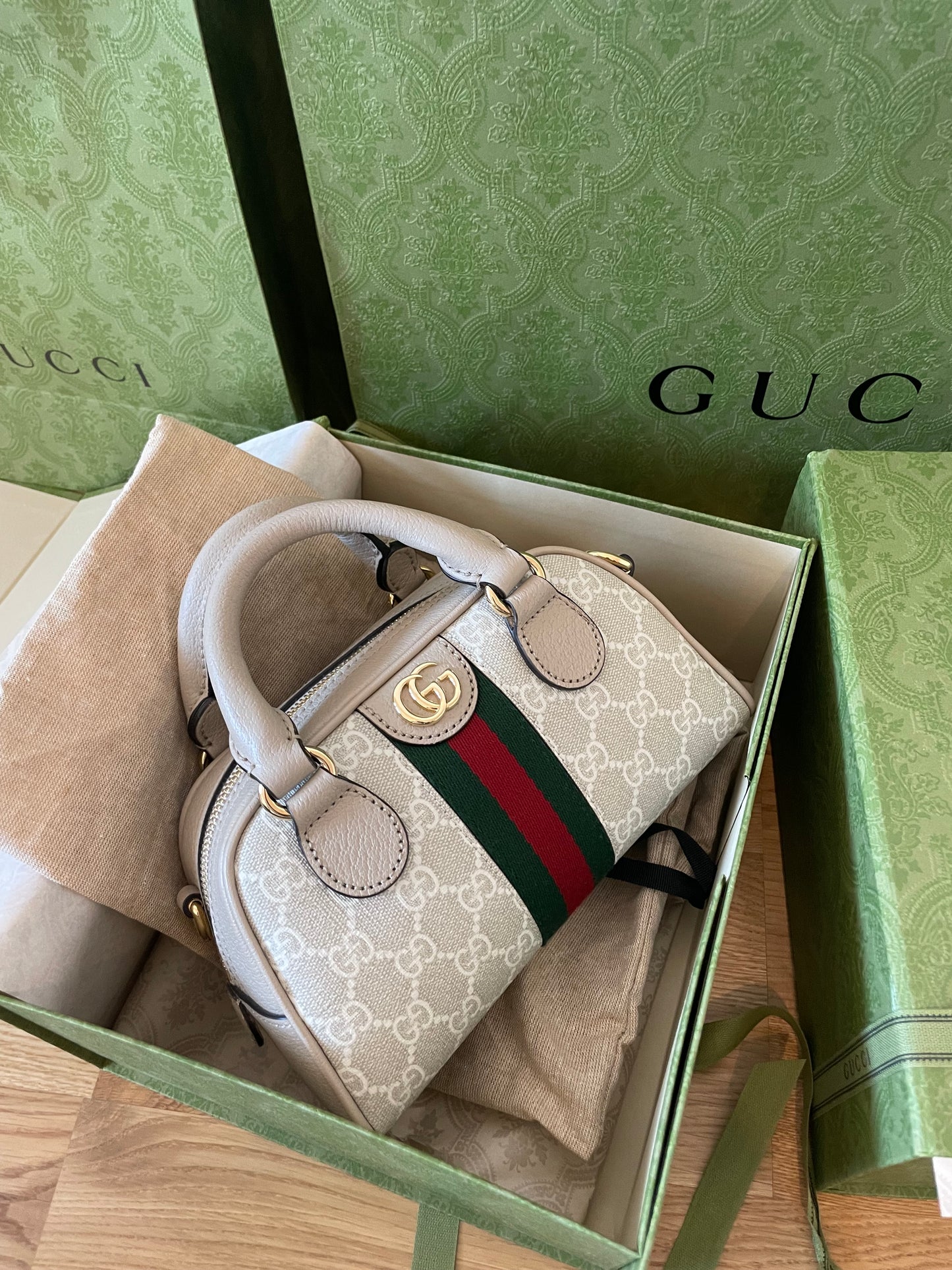 New Gucci Ophidia GG Mini Top Handle