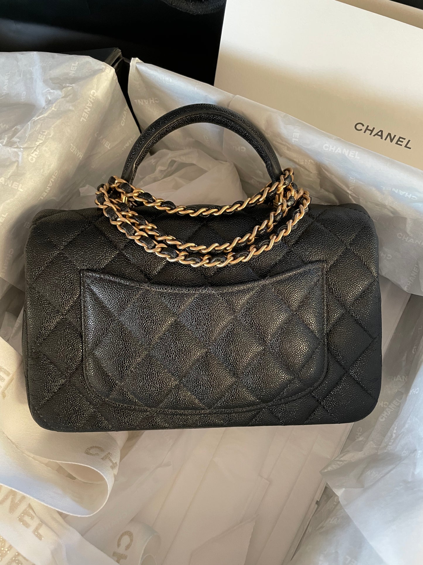 Chanel classic top handle