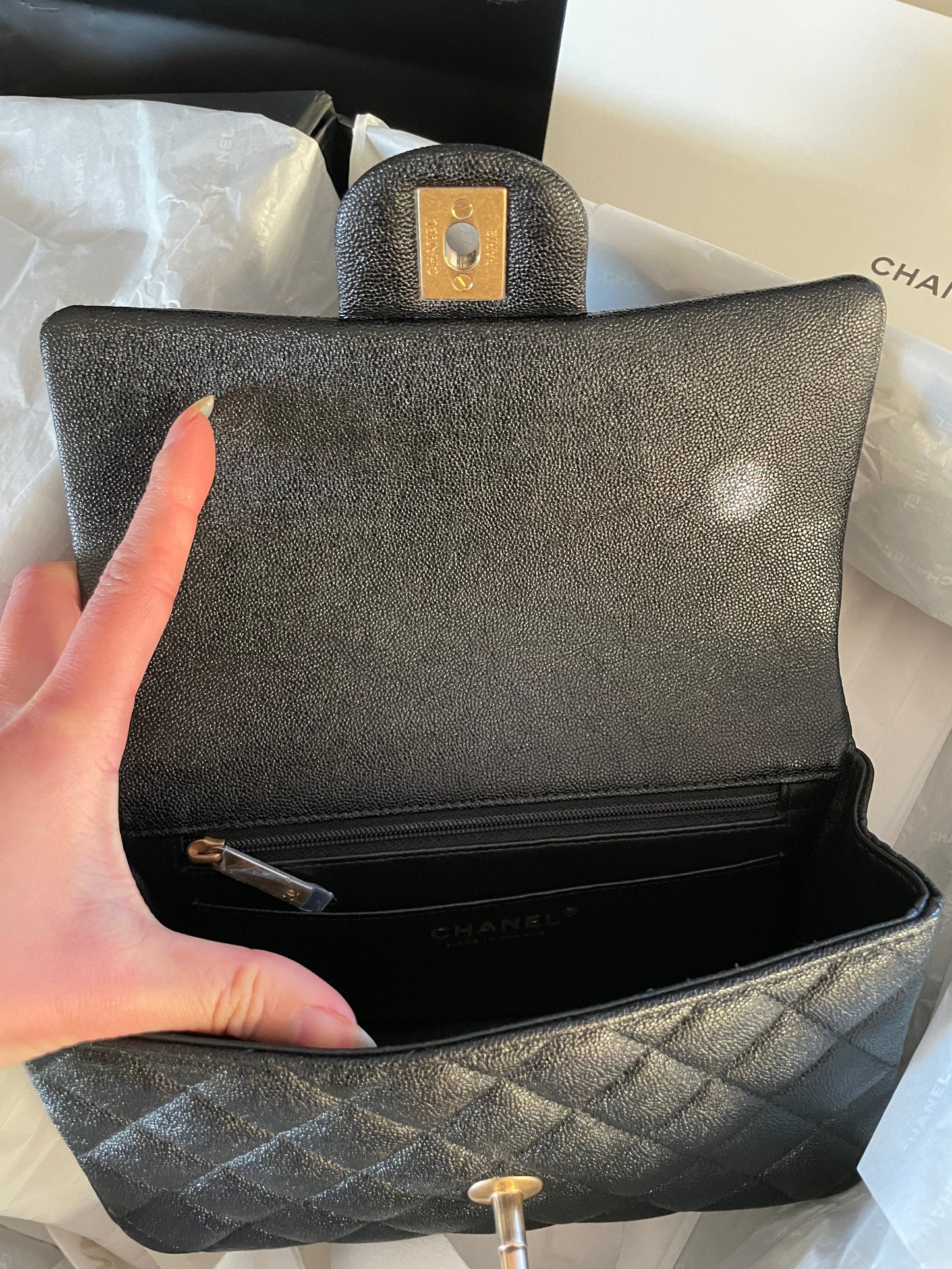 Chanel classic top handle