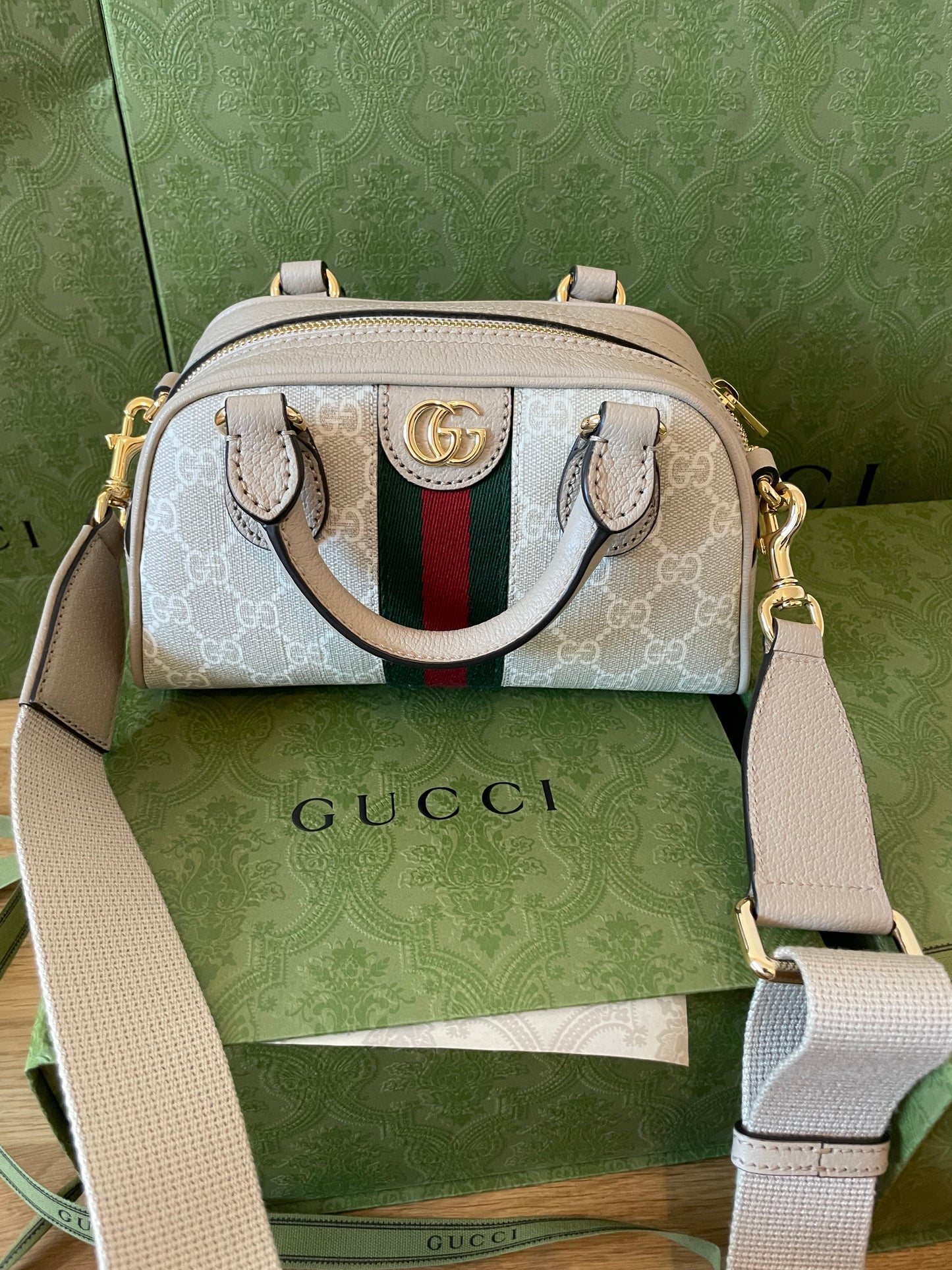 New Gucci Ophidia GG Mini Top Handle